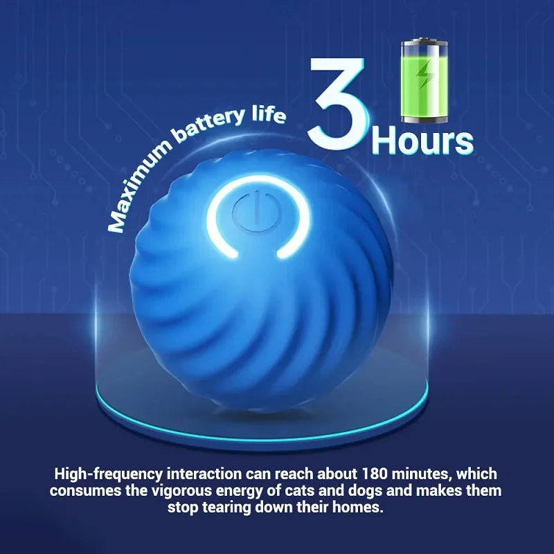 Smart Dog Toys Ball Electronic Interactive Pet Toy Moving Ball USB Automatic Moving Bouncing for Puppy Birthday gift Cat Product