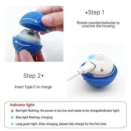 Smart Dog Toys Ball Electronic Interactive Pet Toy Moving Ball USB Automatic Moving Bouncing for Puppy Birthday gift Cat Product