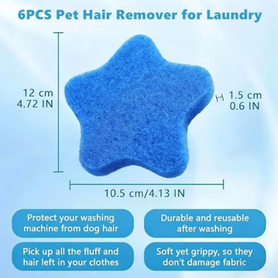Premium Pet-Haarentferner (4 Stück) – für saubere, haarfreie Wäsche